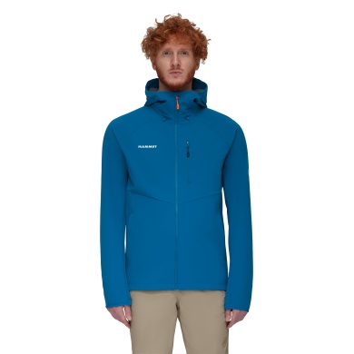 Mammoth All-Season Softshell Jacket Ultimate Comfort SO Hooded (windproof) dark blue Men